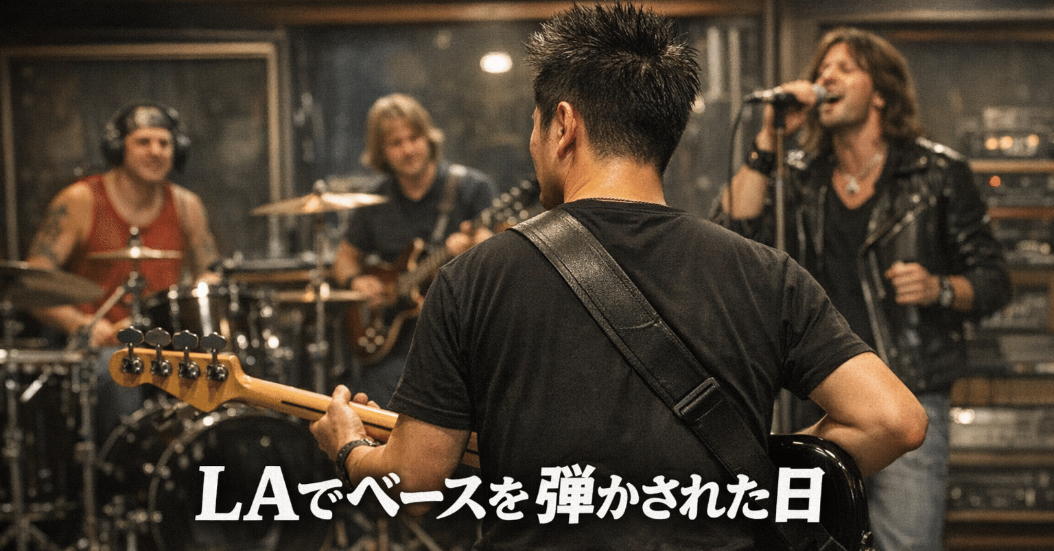 🎸 おじさんギタリストシリーズ LAでベースを弾かされた日
