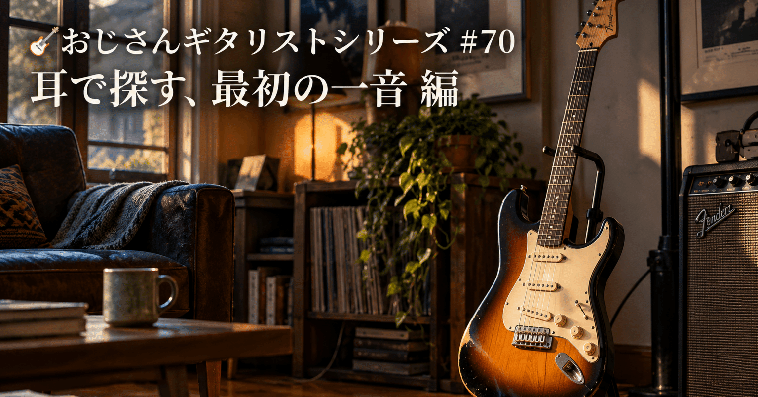 🎸 おじさんギタリストシリーズ#70 耳で探す、最初の一音 編